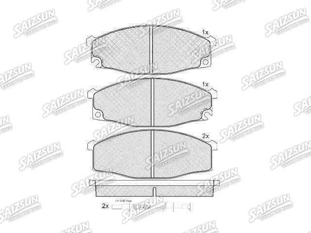 刹车片 Brake Pad Set:41060-21T90