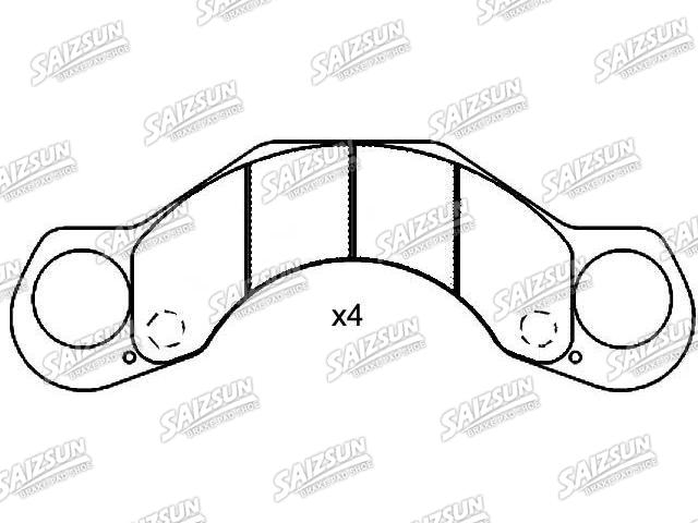 刹车片 Brake Pad Set:150428