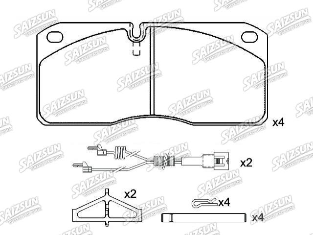刹车片 Brake Pad Set:5001 014 704