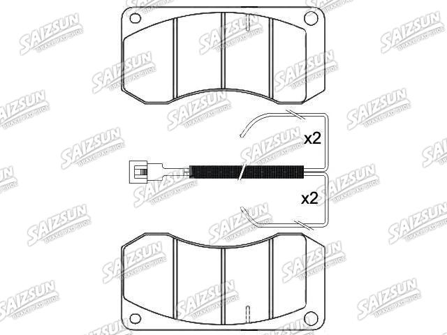 刹车片 Brake Pad Set:5001 829 545