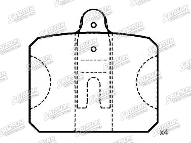 刹车片 Brake Pad Set:111 430 188