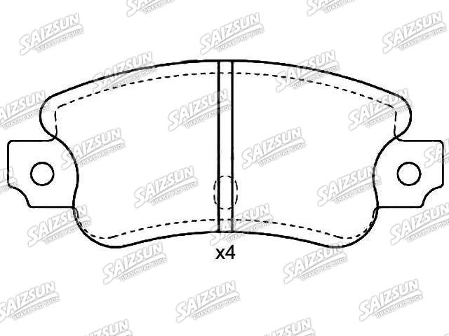 刹车片 Brake Pad Set:006 303 78 00