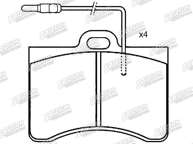刹车片 Brake Pad Set:5 453 876 S