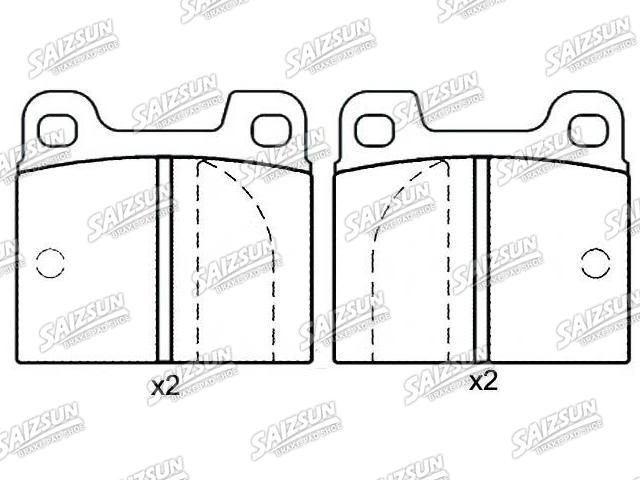 刹车片 Brake Pad Set:0060 750 556
