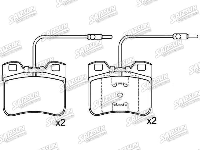 刹车片 Brake Pad Set:95 619 550