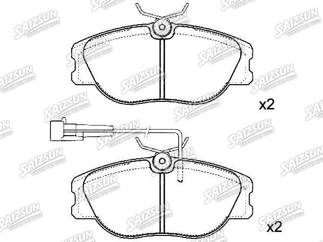 刹车片 Brake Pad Set:9944678