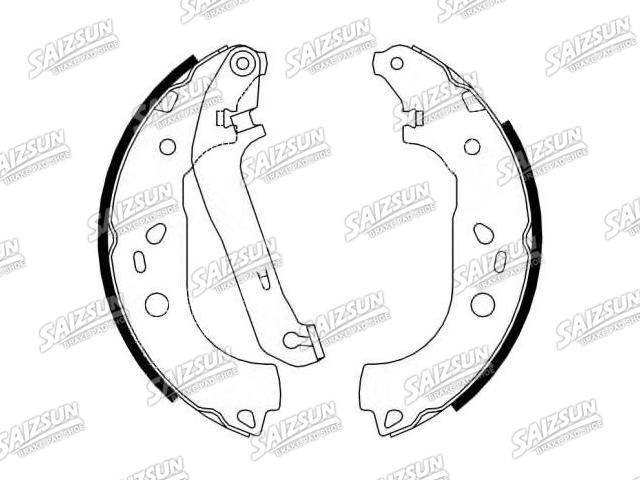 刹车蹄片 Brake Shoe Set:1347420