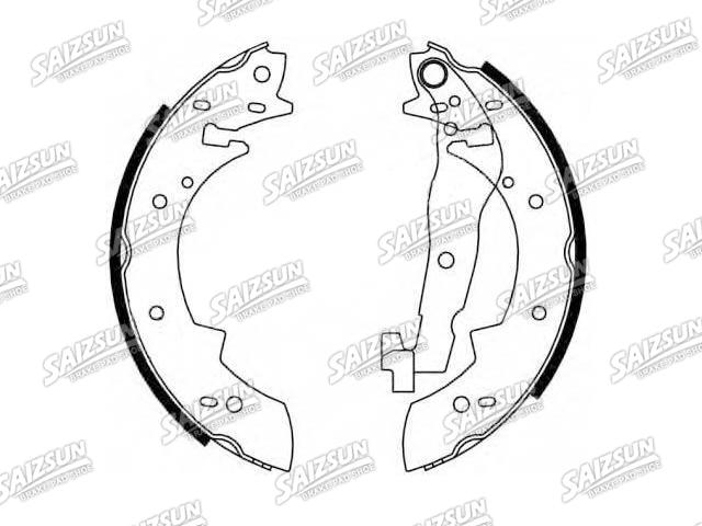 刹车蹄片 Brake Shoe Set:60 25 170 699