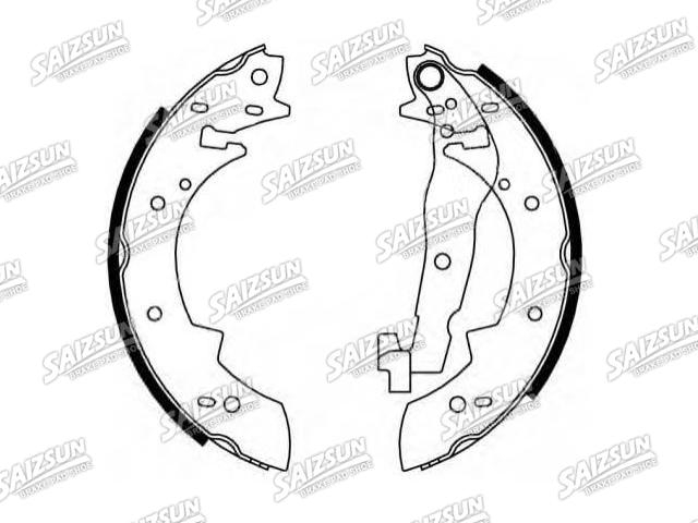 刹车蹄片 Brake Shoe Set:77 01 202 729