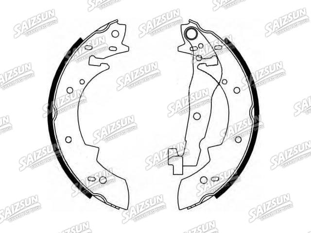 刹车蹄片 Brake Shoe Set:77 01 203 697
