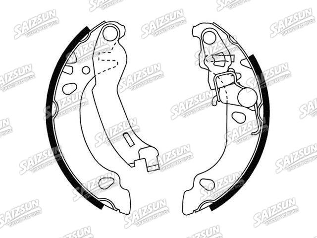 刹车蹄片 Brake Shoe Set:77362491