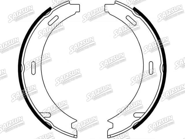刹车蹄片 Brake Shoe Set:124 420 07 20