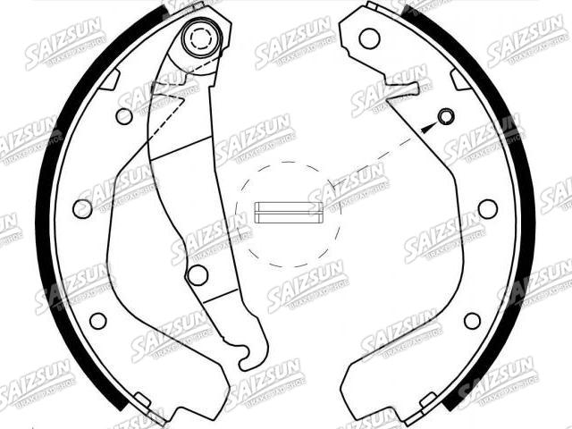 刹车蹄片 Brake Shoe Set:1605 689