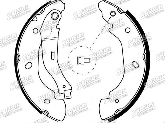 刹车蹄片 Brake Shoe Set:4 110 585