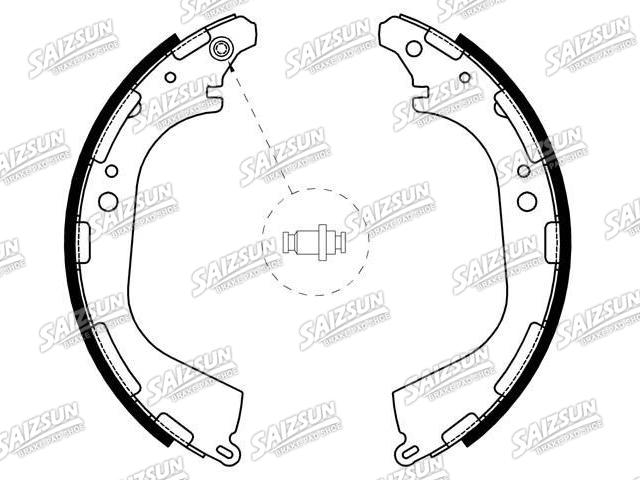刹车蹄片 Brake Shoe Set:44060-37G25