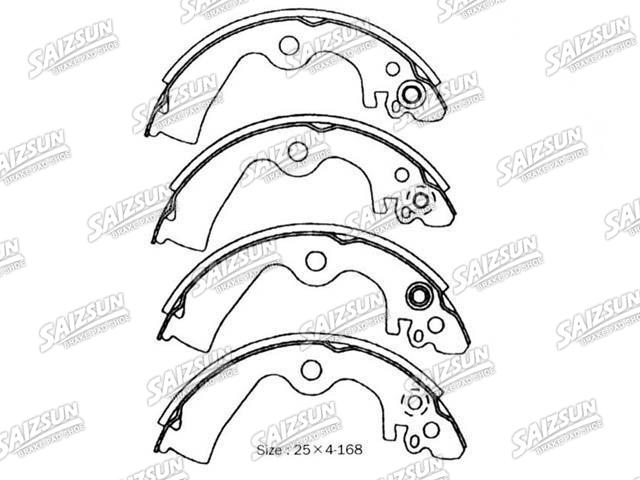 刹车蹄片 Brake Shoe Set:44060-41B25