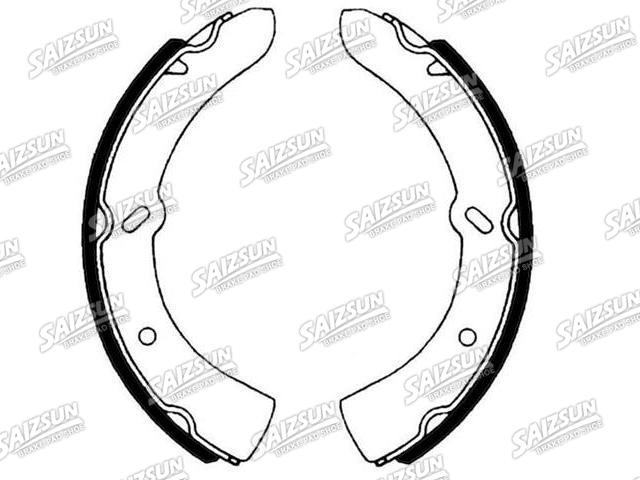 刹车蹄片 Brake Shoe Set:WD37-33-310