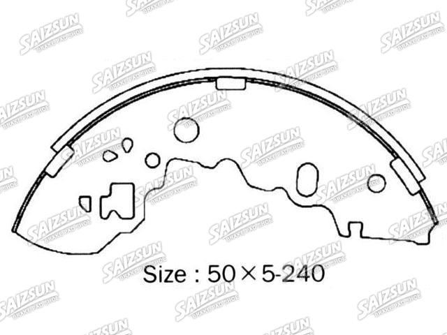 刹车蹄片 Brake Shoe Set:NN3584