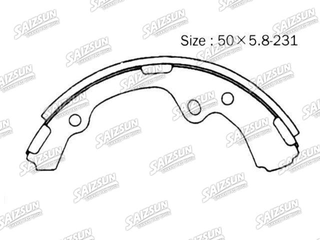 刹车蹄片 Brake Shoe Set:04494-26030