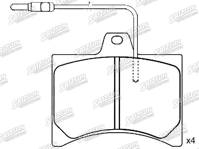 刹车片 Brake Pad Set:75 529 822
