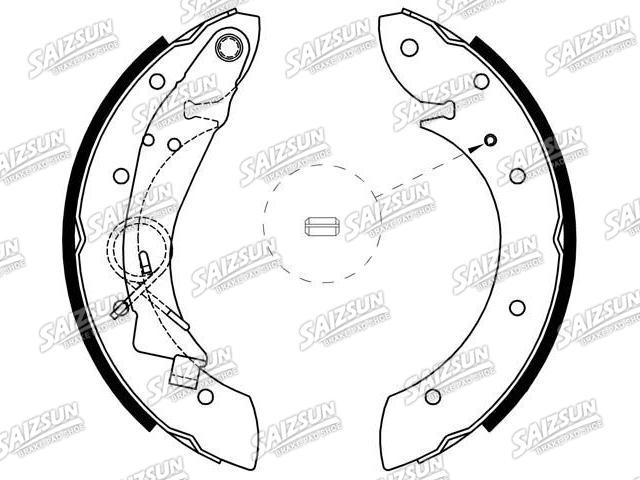 刹车蹄片 Brake Shoe Set:4241.K8