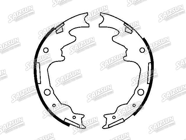 刹车蹄片 Brake Shoe Set:ZZM4-26-310