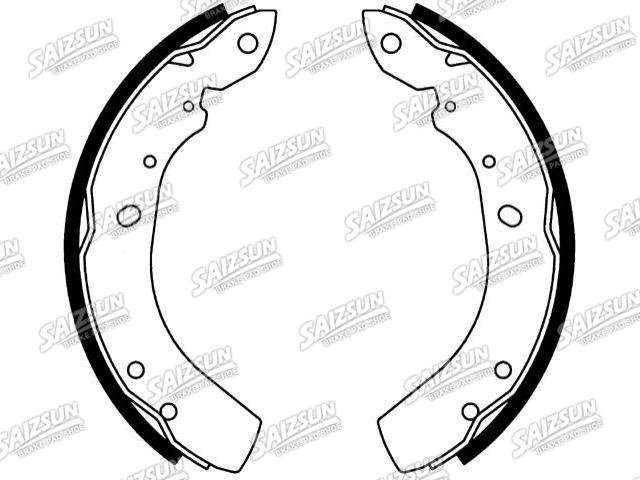 刹车蹄片 Brake Shoe Set:4728870