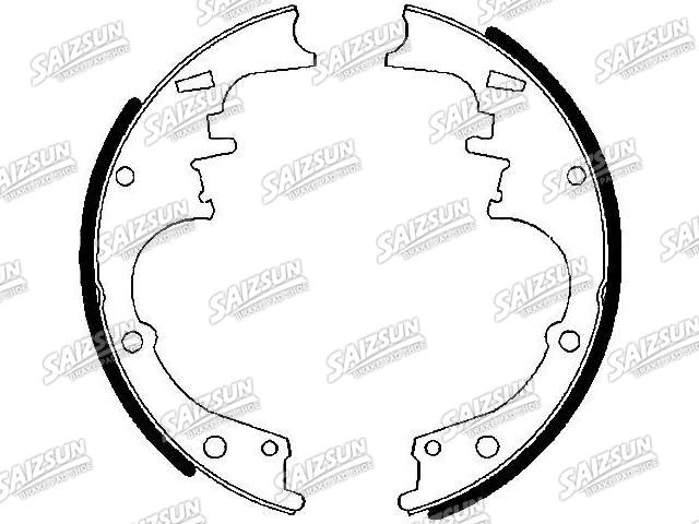 刹车蹄片 Brake Shoe Set:12321427