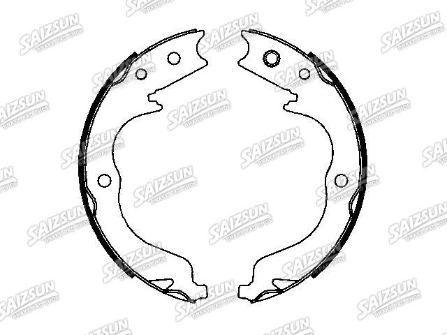 刹车蹄片 Brake Shoe Set:MN150574