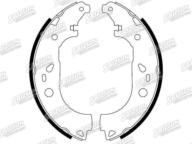 刹车蹄片 Brake Shoe Set:2T1Z-2200-C