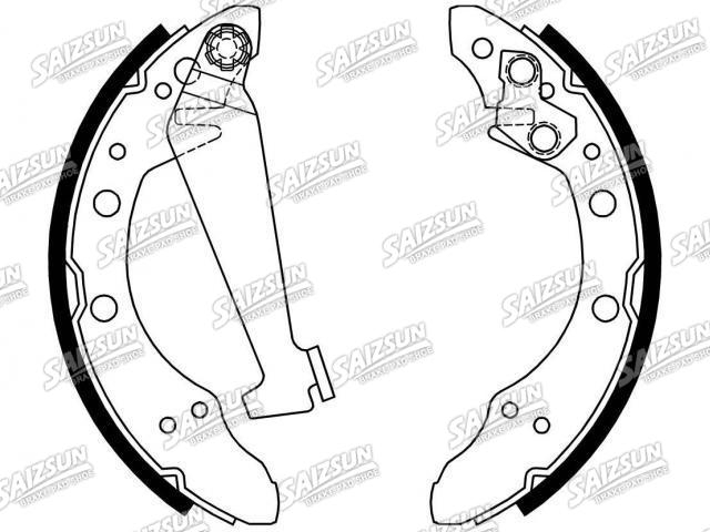 刹车蹄片 Brake Shoe Set:1H0 698 525 X