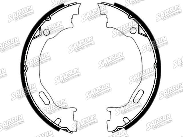 刹车蹄片 Brake Shoe Set:163 420 02 20