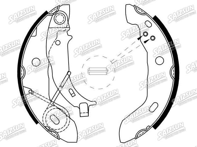 刹车蹄片 Brake Shoe Set:168 420 03 20