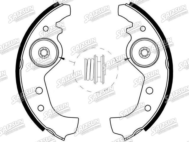 刹车蹄片 Brake Shoe Set:SE021165299A