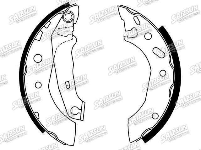刹车蹄片 Brake Shoe Set:1 005 970
