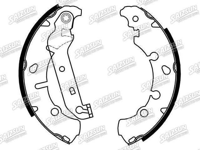 刹车蹄片 Brake Shoe Set:1 125 669