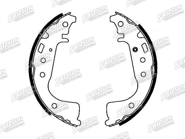 刹车蹄片 Brake Shoe Set:K9973