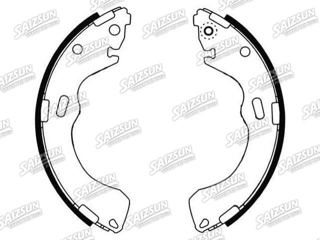 刹车蹄片 Brake Shoe Set:ECY1-26-38ZC