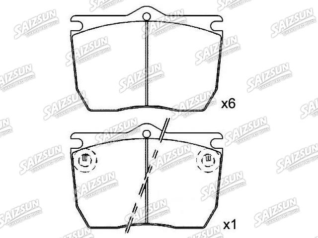 刹车片 Brake Pad Set:190 6216