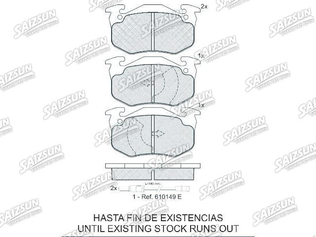 刹车片 Brake Pad Set:180375