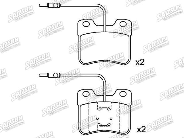 刹车片 Brake Pad Set:95 569 340