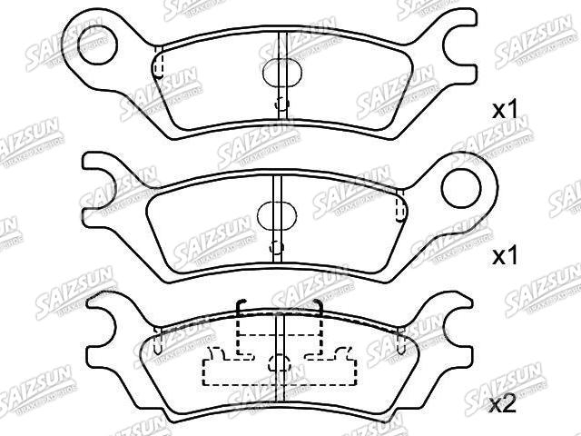 刹车片 Brake Pad Set:GG16-49-280 A