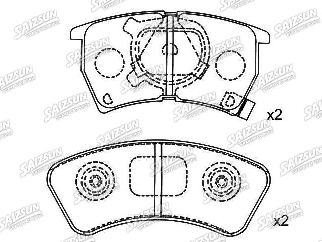 刹车片 Brake Pad Set:BG12-49-280