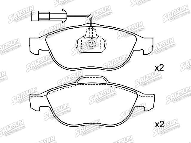 刹车片 Brake Pad Set:0060 717 131 44