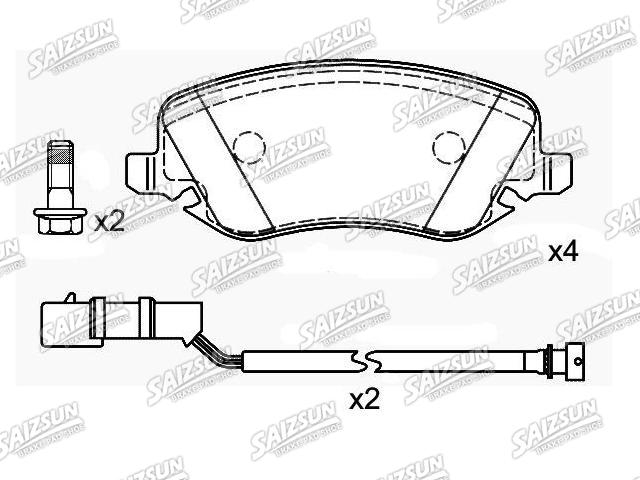 刹车片 Brake Pad Set:7 736 214 1
