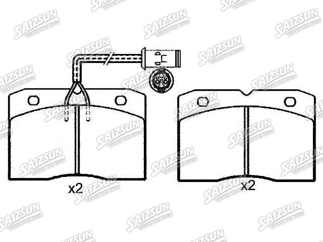 刹车片 Brake Pad Set:9 940 082