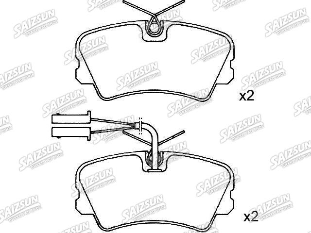 刹车片 Brake Pad Set:0060 750 413