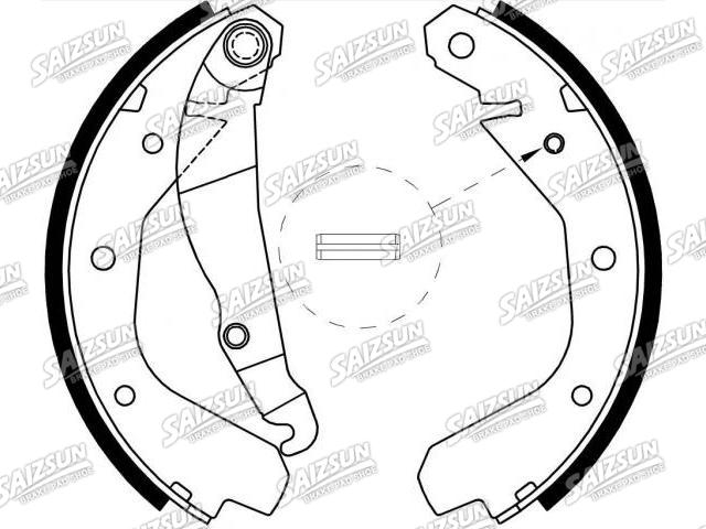 刹车蹄片 Brake Shoe Set:160 674