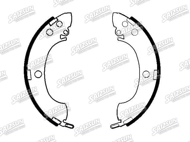 刹车蹄片 Brake Shoe Set:MB 858876