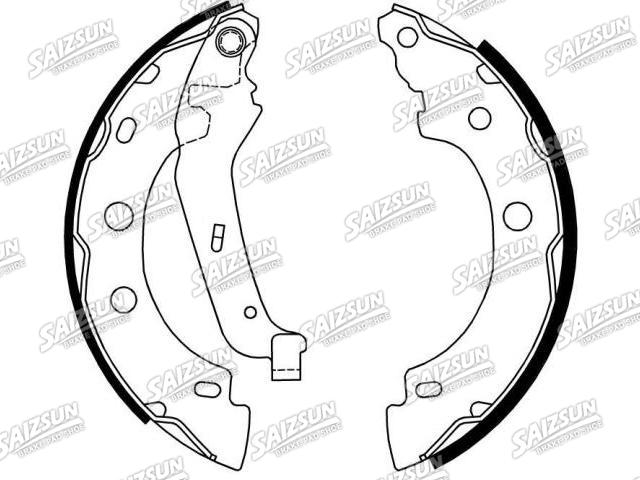 刹车蹄片 Brake Shoe Set:77 01 207 555